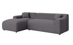 Home affaire Ecksofa »LILLIANA Designsofa, L-Form mit Recamiere rechts/links bestellbar« L-Form mit Wellenunterfederung, Maße B/T/H: 256/160/76 cm