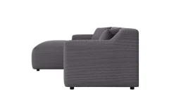 Home affaire Ecksofa »LILLIANA Designsofa, L-Form mit Recamiere rechts/links bestellbar« L-Form mit Wellenunterfederung, Maße B/T/H: 256/160/76 cm