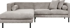 Home affaire Ecksofa »Lillibeth L-Form Designsofa, Maße B/T/H: 240/173/83 cm« Zierkissen als Wendekissen, in Samtoptik oder Cord