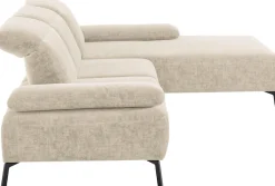 Home affaire Ecksofa »Liora, L-Form mit verstellbarem Kopfteil, Breite 291 cm« klappbare Armlehne, Tonnentaschenfederkern&saugroboterfreundliche Höhe