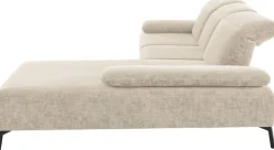 Home affaire Ecksofa »Liora, L-Form mit verstellbarem Kopfteil, Breite 291 cm« klappbare Armlehne, Tonnentaschenfederkern&saugroboterfreundliche Höhe
