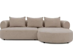 Home affaire Ecksofa »LUSSAC L-Form Design-Sofa mit Zierkissen, Maße B/T/H: 257/159/78 cm« hoher Sitzkomfort und modernes Design, Sofa ohne Bettfunktion