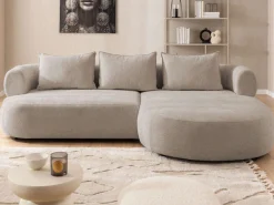 Home affaire Ecksofa »LUSSAC L-Form Design-Sofa mit Zierkissen, Maße B/T/H: 257/159/78 cm« hoher Sitzkomfort und modernes Design, Sofa ohne Bettfunktion