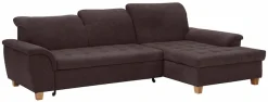 Home affaire Ecksofa »Lyla fester Sitzkomfort, bequeme Armlehnen, Breite 279cm, L-Form« mit Recamiere, wahlweise mit Rückenfunktion und zusätzlich mit Bett