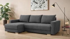 Home affaire Ecksofa »MAGHERA universell Schlafsofa mit Bettkasten, Maße B/T/H: 255/142/84cm« L-Form mit Recamiere rechts oder links montierbar, hoher Sitzkomfort