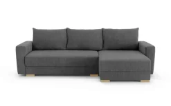 Home affaire Ecksofa »MAGHERA universell Schlafsofa mit Bettkasten, Maße B/T/H: 255/142/84cm« L-Form mit Recamiere rechts oder links montierbar, hoher Sitzkomfort