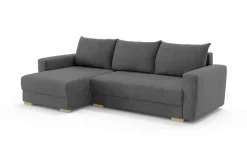 Home affaire Ecksofa »MAGHERA universell Schlafsofa mit Bettkasten, Maße B/T/H: 255/142/84cm« L-Form mit Recamiere rechts oder links montierbar, hoher Sitzkomfort
