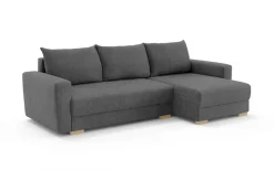 Home affaire Ecksofa »MAGHERA universell Schlafsofa mit Bettkasten, Maße B/T/H: 255/142/84cm« L-Form mit Recamiere rechts oder links montierbar, hoher Sitzkomfort