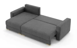 Home affaire Ecksofa »MAGHERA universell Schlafsofa mit Bettkasten, Maße B/T/H: 255/142/84cm« L-Form mit Recamiere rechts oder links montierbar, hoher Sitzkomfort