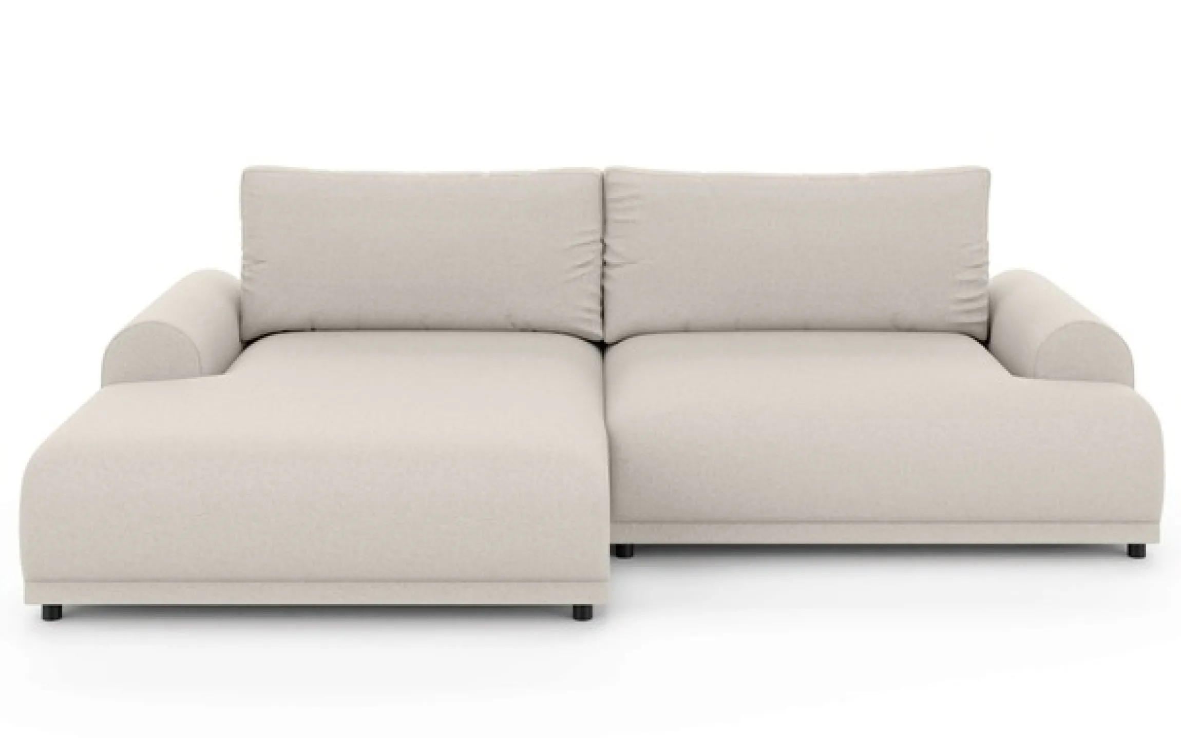 Home affaire Ecksofa »Marsby, mit Bettfunktion und Bettkasten, Maße: B/H/T 242/65/145 cm« L-Form mit Wellenunterfederung, Recamiere links oder rechts bestellbar