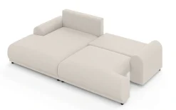 Home affaire Ecksofa »Marsby, mit Bettfunktion und Bettkasten, Maße: B/H/T 242/65/145 cm« L-Form mit Wellenunterfederung, Recamiere links oder rechts bestellbar