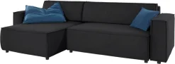 Home affaire Ecksofa »Marva L-Form, B: 282 cm« Schlaffunktion, Bettkasten & 2 Zierkissen, Federkern