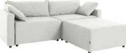 Home affaire Ecksofa »Marva 3tlg. L-Form« beide Armlehnelemente ausziehbar für Bettfunktion, mit Bettkasten