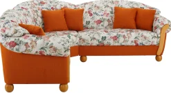Home affaire Ecksofa »Milano, bequem mit Federkern, B/T/H 233/233/83cm, Landhausstil, L-Form« gleichschenklig