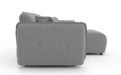 Home affaire Ecksofa »MIRELDA L-Form mit Steppungen, Recamiere rechts/links, Breite 253 cm« Sitztiefe 62 cm, elegant und bequem, 2 Zierkissen, belastbar bis 480kg