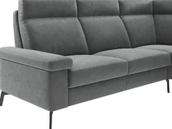 Home affaire Ecksofa »Nalani, optionaler Sitzauszug, Breite: 252 cm« Komfortabler Federkernsitz, großzügige Ecke, klappbare Armlehne