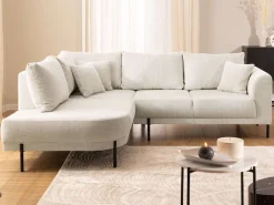 Home affaire Ecksofa »NELLIA L-Form mit Ottomane rechts oder links bestellbar, Breite 231 cm« enthält 5 Rückenkissen, angenehmen Sitzkomfort, belastbar bis 480kg