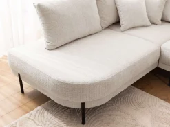 Home affaire Ecksofa »NELLIA L-Form mit Ottomane rechts oder links bestellbar, Breite 231 cm« enthält 5 Rückenkissen, angenehmen Sitzkomfort, belastbar bis 480kg