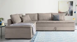 Home affaire Ecksofa »Night & Day L-Form, B: 321 cm, mit Dauer-Schlaffunktion 180x200 cm« Schlaffunktion, Bettkasten, Topper & 3 Zierkissen, Boxspringbett Cord