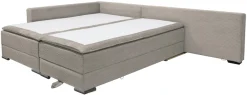Home affaire Ecksofa »Night & Day L-Form, B: 321 cm, mit Dauer-Schlaffunktion 180x200 cm« Schlaffunktion, Bettkasten, Topper & 3 Zierkissen, Boxspringbett Cord