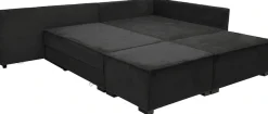 Home affaire Ecksofa »Night & Day L-Form, B: 316 cm mit Dauer-Schlaffunktion 180x200 cm« Set: Sofa & Hocker, Schlaffunktion, Bettkasten & Kissen, Boxspringbett