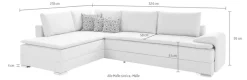 Home affaire Ecksofa »Night & Day L-Form, B: 324 cm, Dauer-Schlaffunktion und Armlehne« Schlaffunktion & Bettkasten, Boxspringbett 180x200 cm