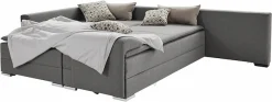 Home affaire Ecksofa »Night & Day L-Form, B: 324 cm, Dauer-Schlaffunktion und Armlehne« Schlaffunktion & Bettkasten, Boxspringbett 180x200 cm