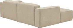 Home affaire Ecksofa »Noord mit Kedernaht, Breite 234 cm, L-Form« Cord, Struktur, Webstoff, mit Wellenunterfederung, Massivholzrahmen