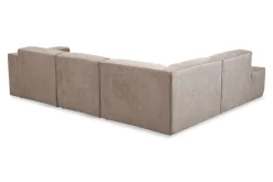 Home affaire Ecksofa »Noord mit Kedernaht, Breite 282 cm, L-Form« Webstoff, mit Wellenunterfederung, Massivholzrahmen