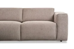 Home affaire Ecksofa »Noord mit Kedernaht, Breite 282 cm, L-Form« Webstoff, mit Wellenunterfederung, Massivholzrahmen