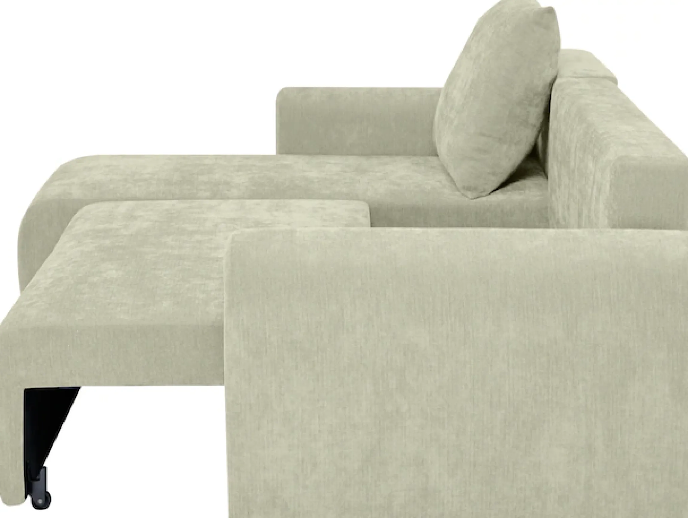 Home affaire Ecksofa »Nortrud-Uni, 241 cm, L-Form, mit Schlaffunktion u. Bettkasten« Recamiere rechts / links montierbar, Feinstruktur-Bezug