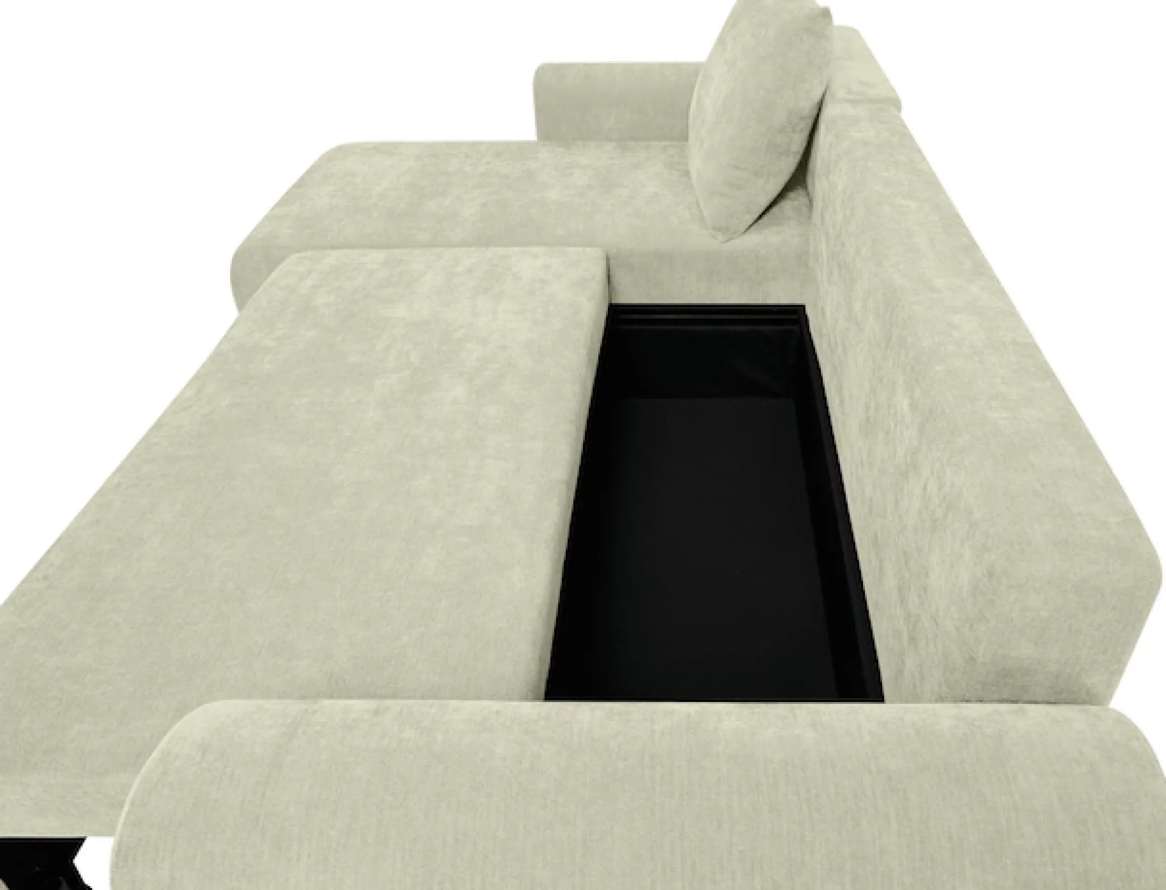 Home affaire Ecksofa »Nortrud-Uni, 241 cm, L-Form, mit Schlaffunktion u. Bettkasten« Recamiere rechts / links montierbar, Feinstruktur-Bezug