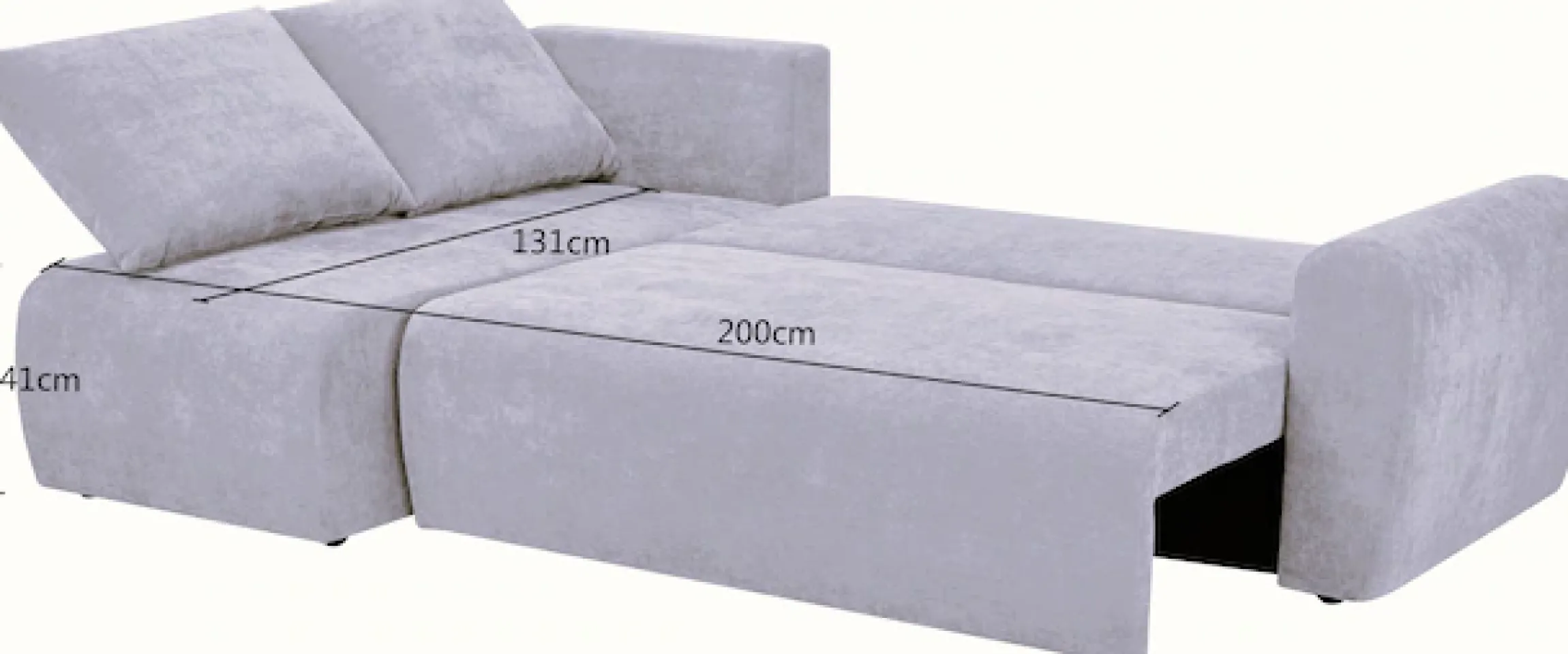 Home affaire Ecksofa »Nortrud-Uni, 241 cm, L-Form, mit Schlaffunktion u. Bettkasten« Recamiere rechts / links montierbar, Feinstruktur-Bezug