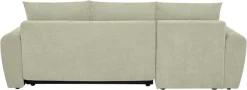 Home affaire Ecksofa »Nortrud-Uni, 241 cm, L-Form, mit Schlaffunktion u. Bettkasten« Recamiere rechts / links montierbar, Feinstruktur-Bezug