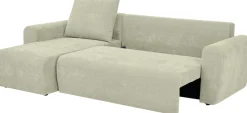 Home affaire Ecksofa »Nortrud-Uni, 241 cm, L-Form, mit Schlaffunktion u. Bettkasten« Recamiere rechts / links montierbar, Feinstruktur-Bezug
