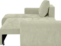 Home affaire Ecksofa »Nortrud-Uni, 241 cm, L-Form, mit Schlaffunktion u. Bettkasten« Recamiere rechts / links montierbar, Feinstruktur-Bezug