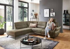 Home affaire Ecksofa »Novalis, Herz-Waage-Funktion & klappbarer Armlehne« Ergonomischer TTFK-Komfort, saugroboter-freundlich, frei stellbar