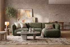 Home affaire Ecksofa »OSTRUP Rundsofa, L-Form, Naturtöne, Boucle oder Chenille« Breite 280 cm, organische Form mit sanften Rundungen