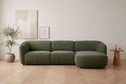 Home affaire Ecksofa »OSTRUP Rundsofa, L-Form, Naturtöne, Boucle oder Chenille« Breite 280 cm, organische Form mit sanften Rundungen