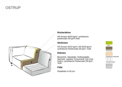 Home affaire Ecksofa »OSTRUP Rundsofa, L-Form, Naturtöne, Boucle oder Chenille« Breite 280 cm, organische Form mit sanften Rundungen