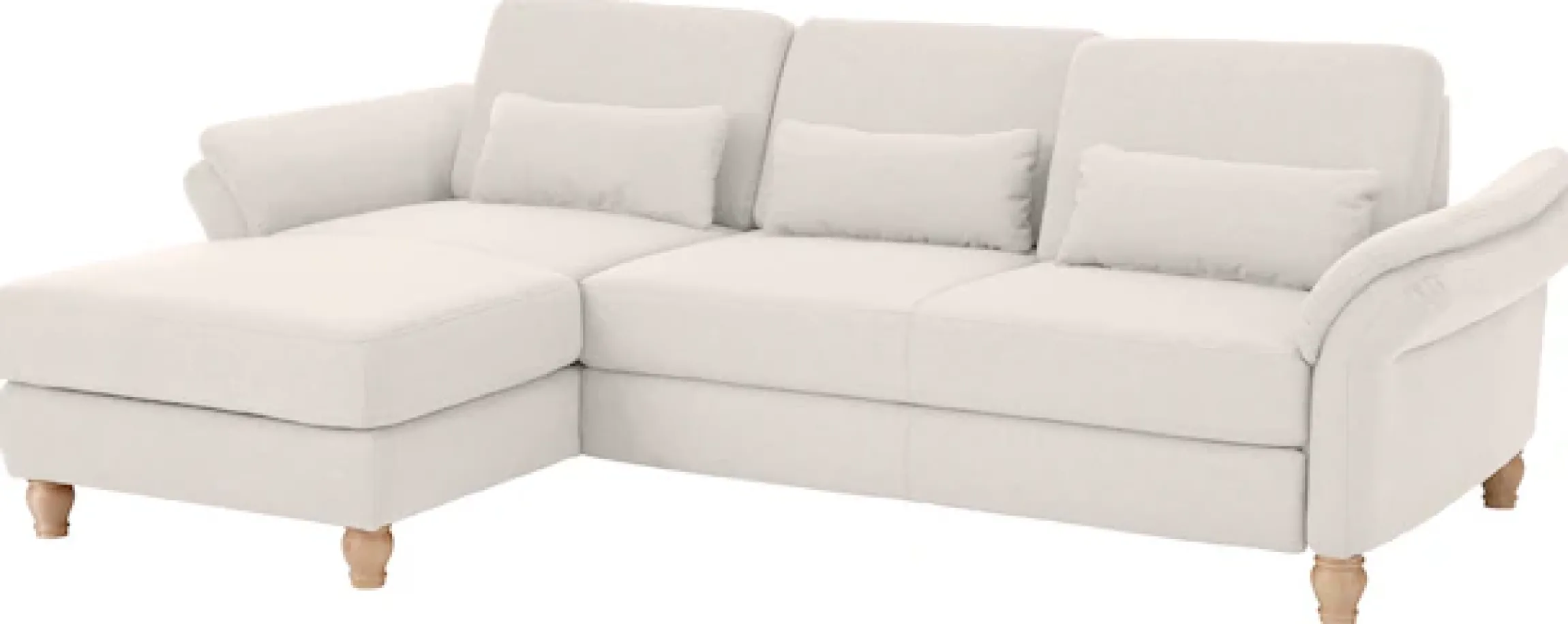 Home affaire Ecksofa »Palace L-Form« incl. Sitztiefenverstellung, wahlweise mit Schlaffunktion und Stauraum
