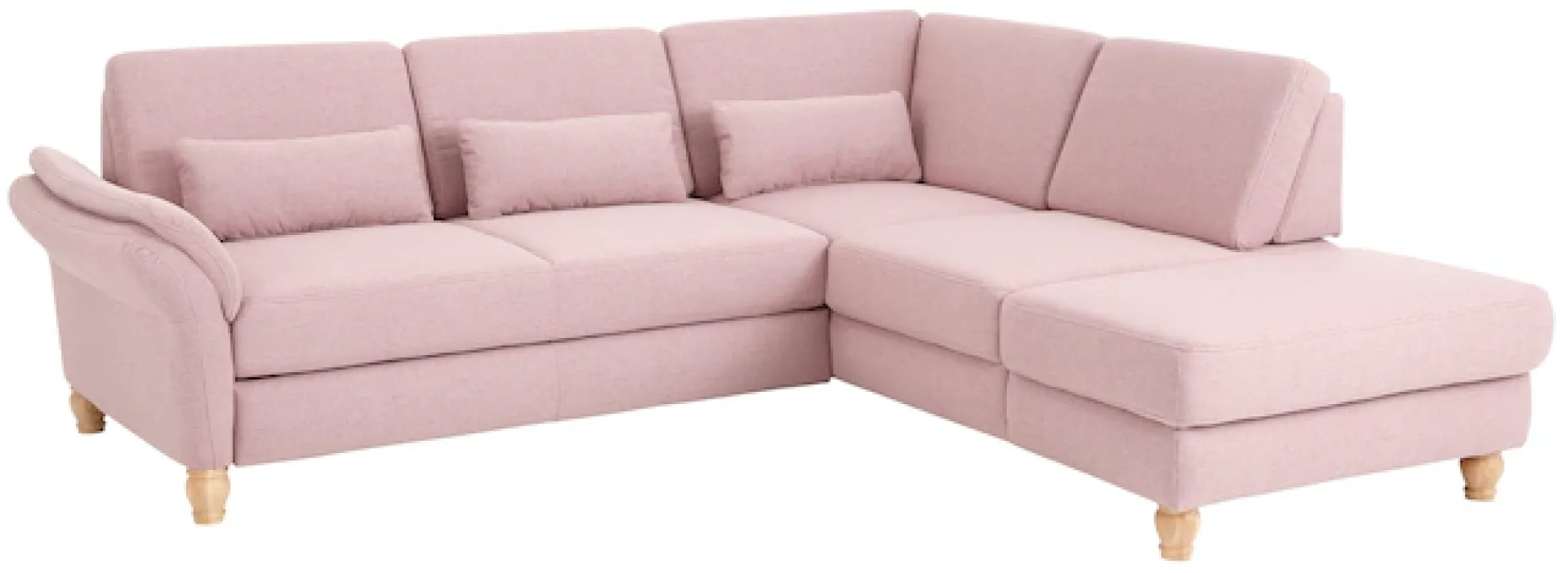 Home affaire Ecksofa »Palace L-Form« incl. Sitztiefenverstellung, wahlweise mit Schlaffunktion und Stauraum