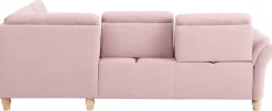 Home affaire Ecksofa »Palace L-Form« incl. Sitztiefenverstellung, wahlweise mit Schlaffunktion und Stauraum