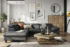 Home affaire Ecksofa »Pilot L-Form« mit Kopfteilverstellung, wahlweise mit Schlaffunktion & Bettkasten
