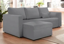 Home affaire Ecksofa »Pur L-Form« wahlweise mit Bettfunktion