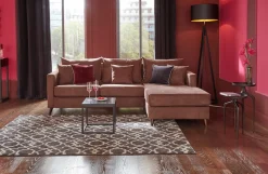 Home affaire Ecksofa »Renesse L-Form« lose Kissen, Keder an Sitzkissen