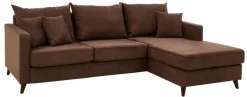 Home affaire Ecksofa »Renesse L-Form« lose Kissen, Keder an Sitzkissen