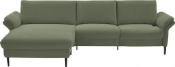 Home affaire Ecksofa »Sarsina: mit Tonnentaschen-Federkern, perfekt zum Entspannen L-Form« inklusive 1 motorischen Relaxfunktion mit Herz-Waage-Beschlag