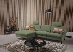 Home affaire Ecksofa »Sarsina: mit Tonnentaschen-Federkern, perfekt zum Entspannen L-Form« inklusive 1 motorischen Relaxfunktion mit Herz-Waage-Beschlag