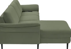 Home affaire Ecksofa »Sarsina: mit Tonnentaschen-Federkern, perfekt zum Entspannen L-Form« inklusive 1 motorischen Relaxfunktion mit Herz-Waage-Beschlag